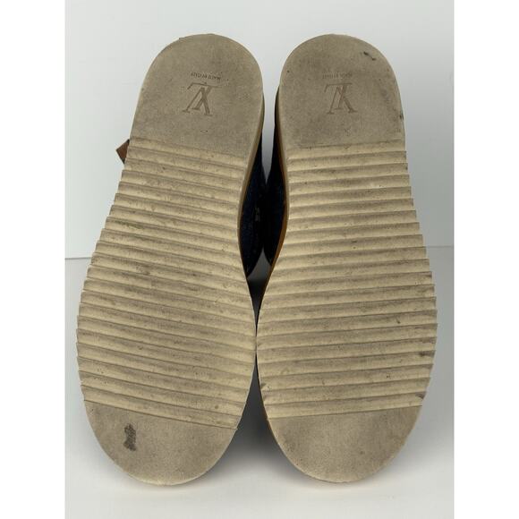 Louis Vuitton × NIGO LV Cozy Line Monogram Blue Denim Mouton Boots Men's US 8 - Picture 4 of 9